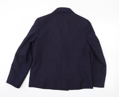 St Michael Womens Blue Jacket Suit Jacket Size 14
