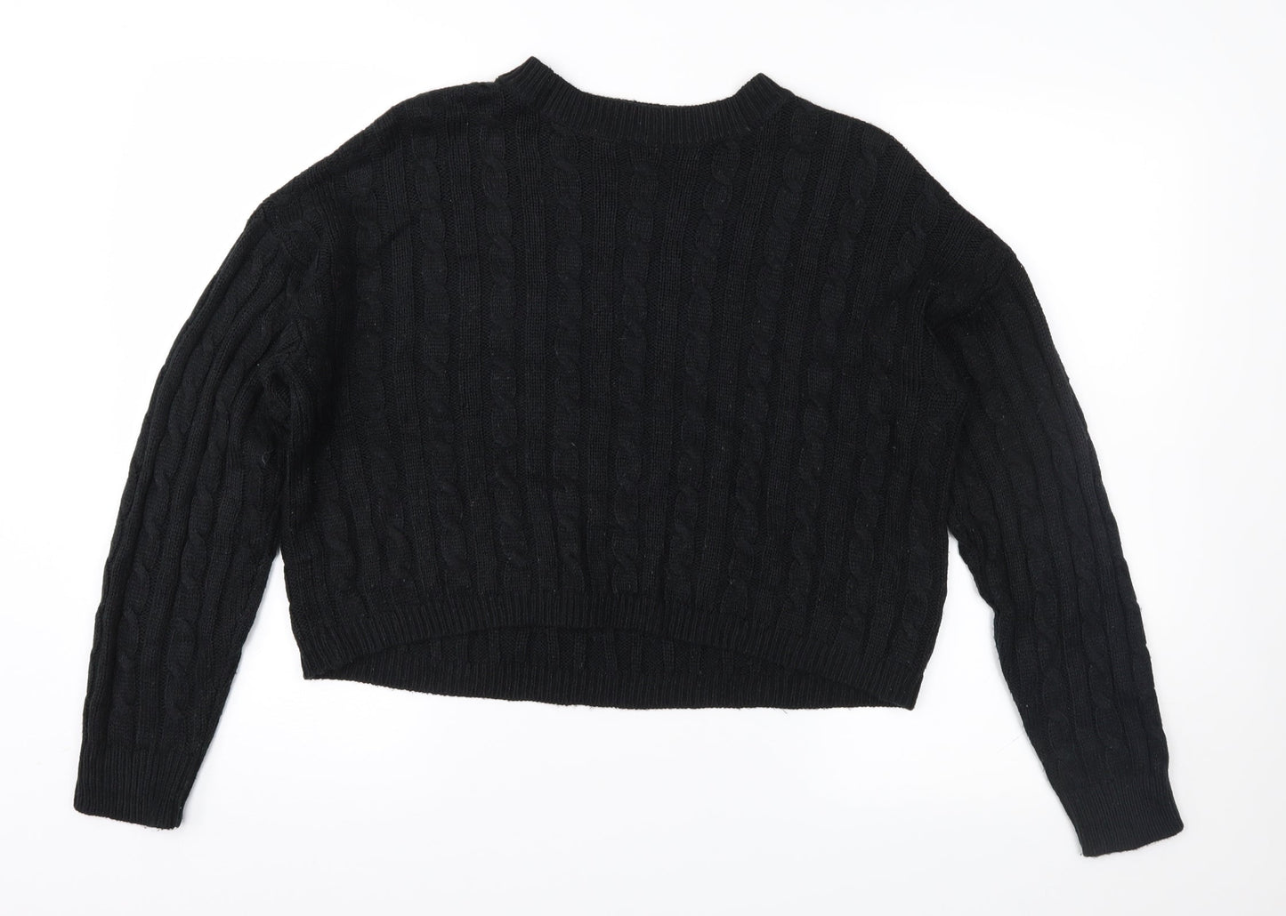 Brave Soul Womens Black   Pullover Jumper Size S