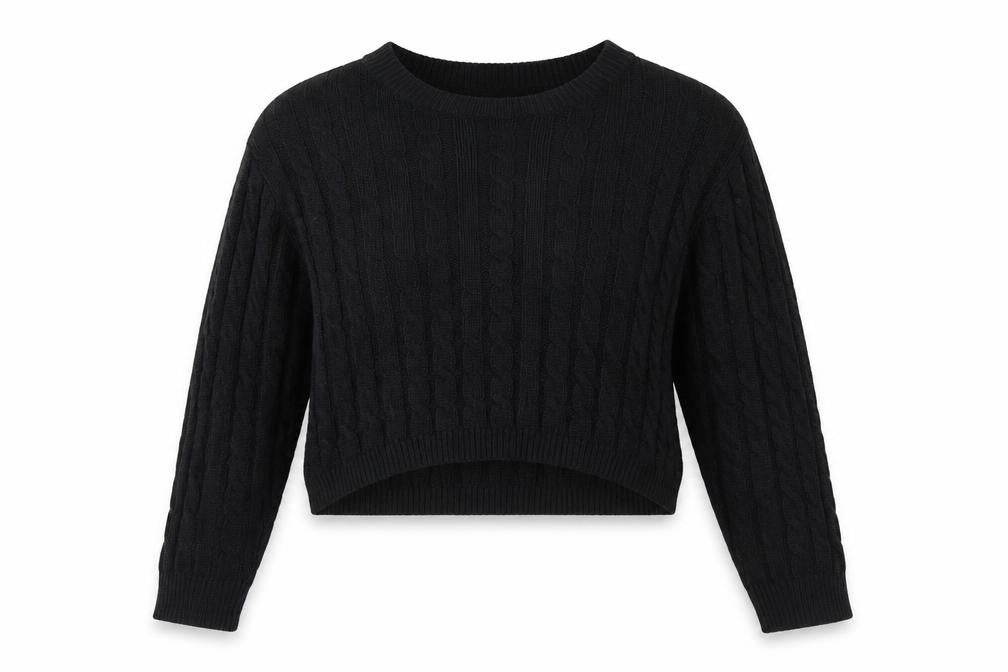 Brave Soul Womens Black   Pullover Jumper Size S
