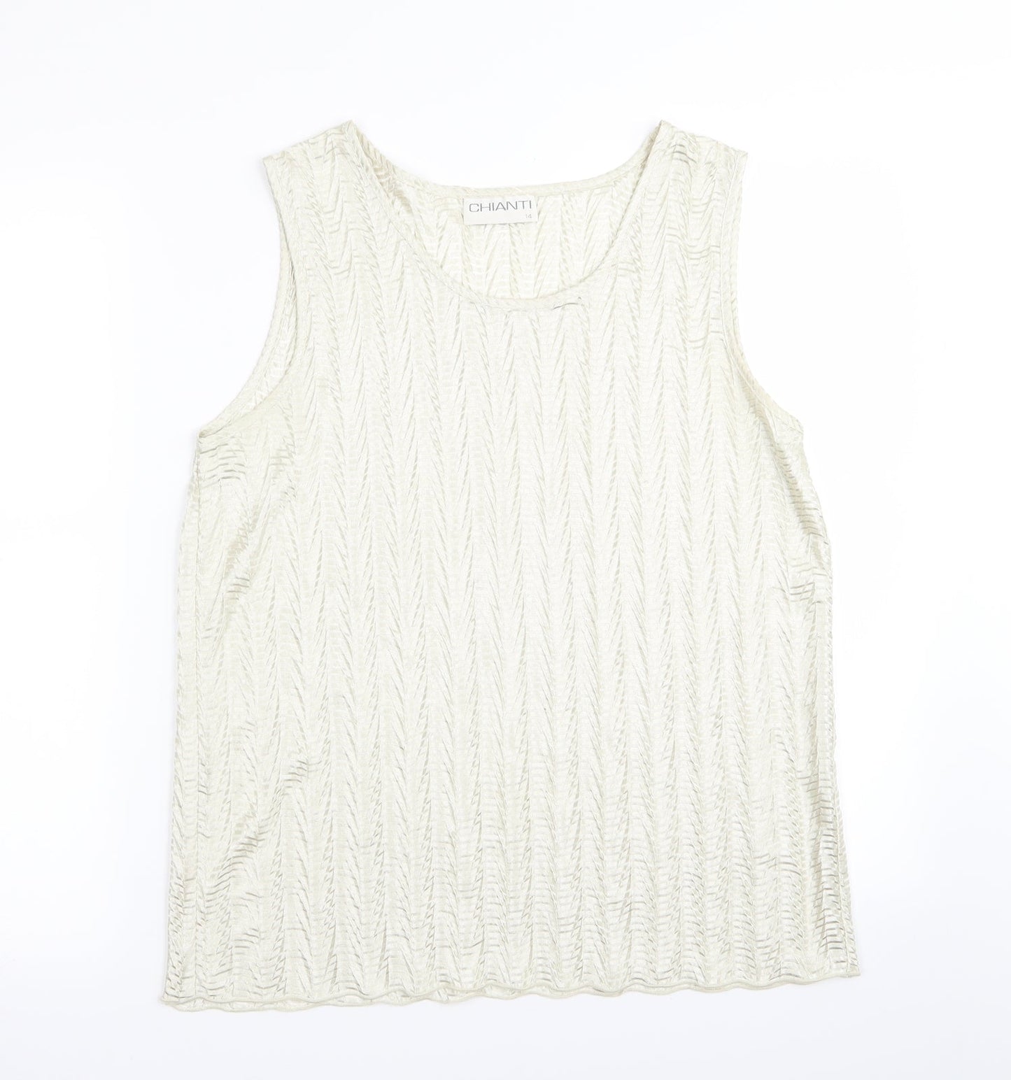 chianti Womens Green   Basic Tank Size 14