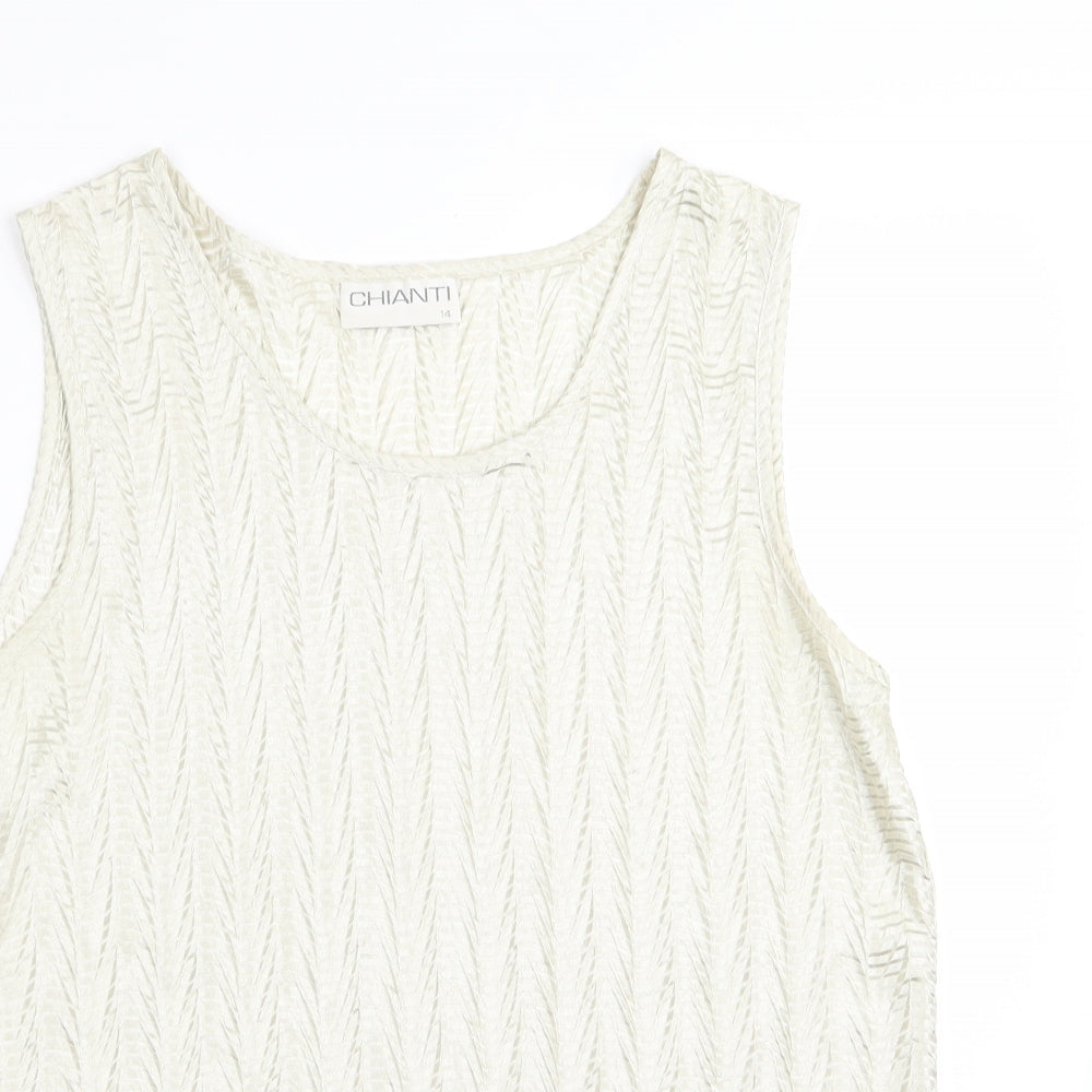 chianti Womens Green   Basic Tank Size 14