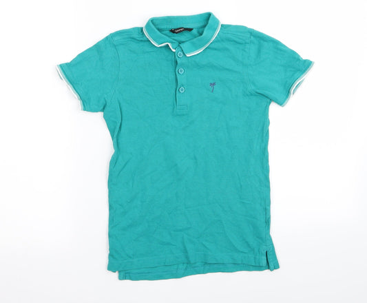 Asda George Boys Green   Basic Polo Size 6-7 Years