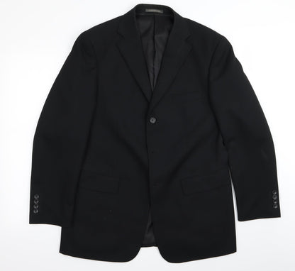 Greenwoods Mens Black   Jacket Blazer Size 40
