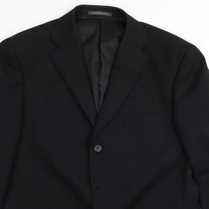 Greenwoods Mens Black   Jacket Blazer Size 40