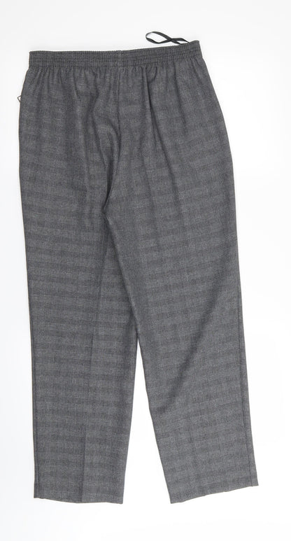 Preloved BM Womens Grey Check  Trousers  Size 10 L27 in - Back