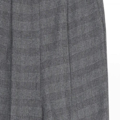 Preloved BM Womens Grey Check  Trousers  Size 10 L27 in - Detail