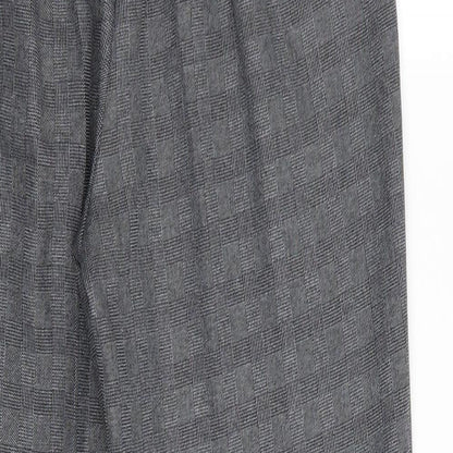 Preloved BM Womens Grey Check  Trousers  Size 10 L27 in - Label