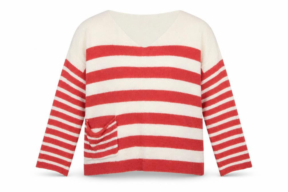 Capri Womens Multicoloured Striped  Pullover Jumper Size M