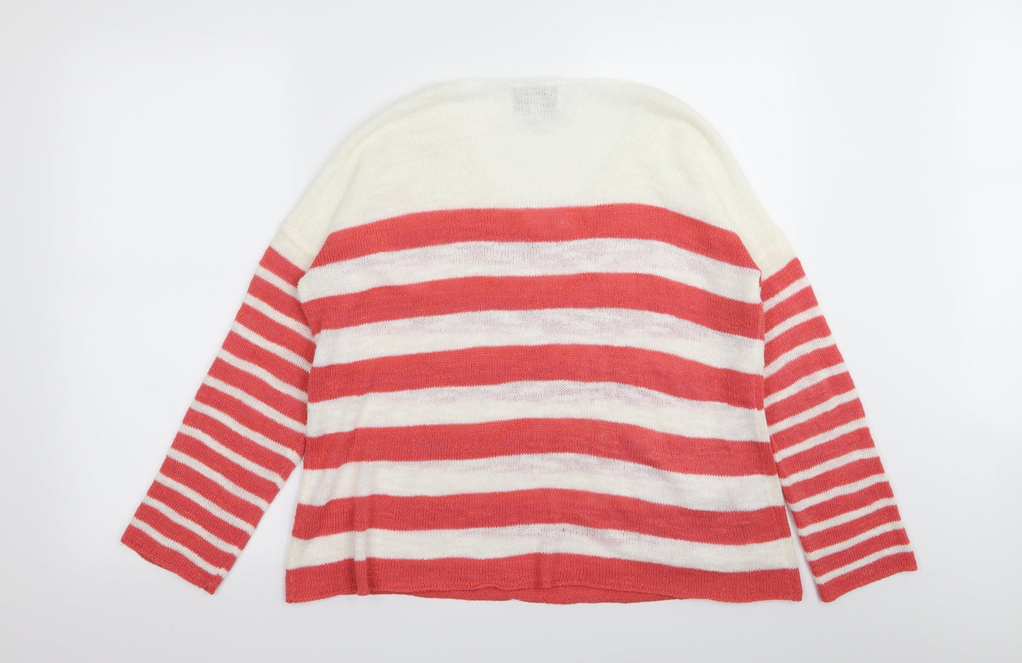 Capri Womens Multicoloured Striped  Pullover Jumper Size M