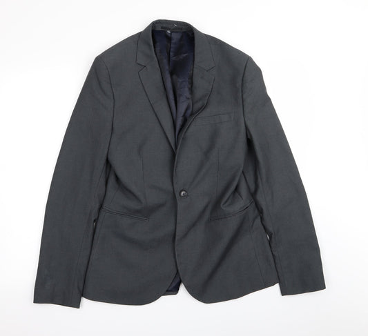 Topman Mens Grey   Jacket Blazer Size 38