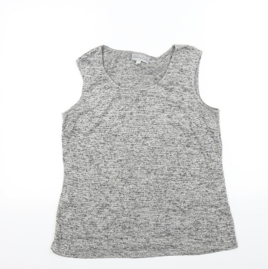 christina charles Womens Grey   Basic T-Shirt Size 16