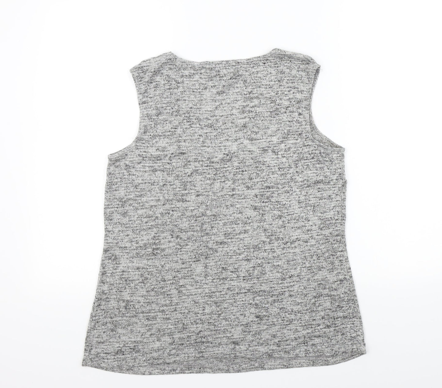 christina charles Womens Grey   Basic T-Shirt Size 16