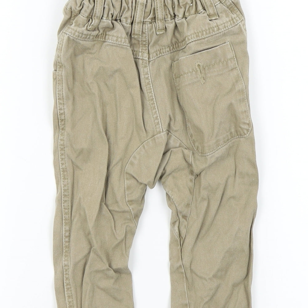 NEXT Baby Beige Colourblock  Capri Jeans Size 12-18 Months