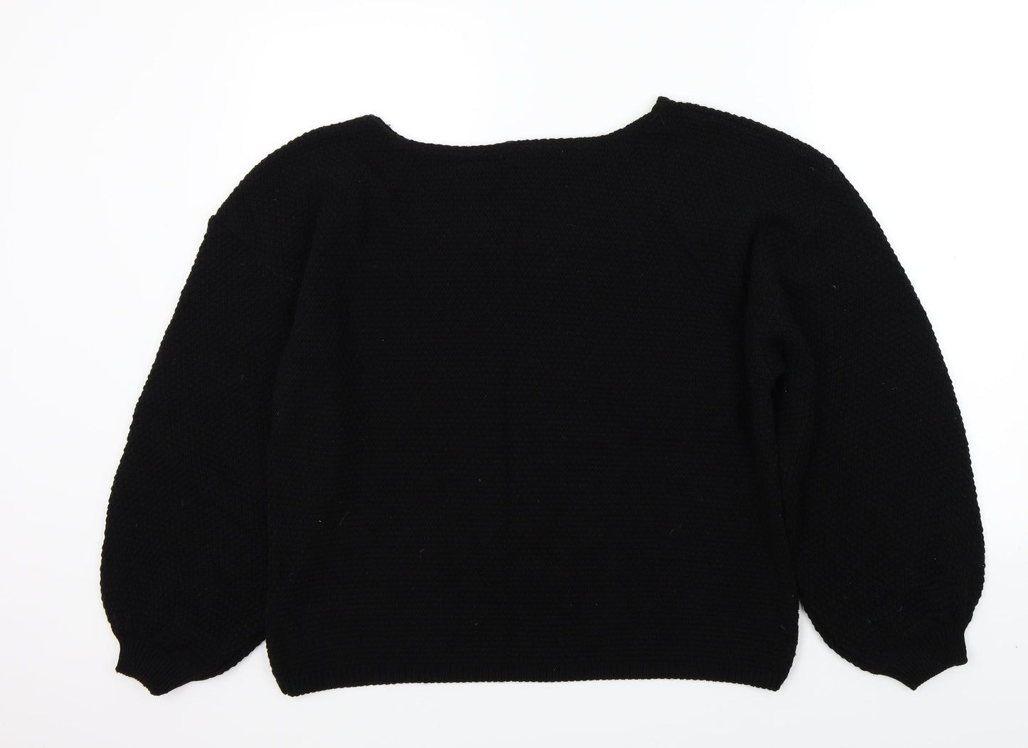 Boohoo Womens Black   Pullover Jumper Size M