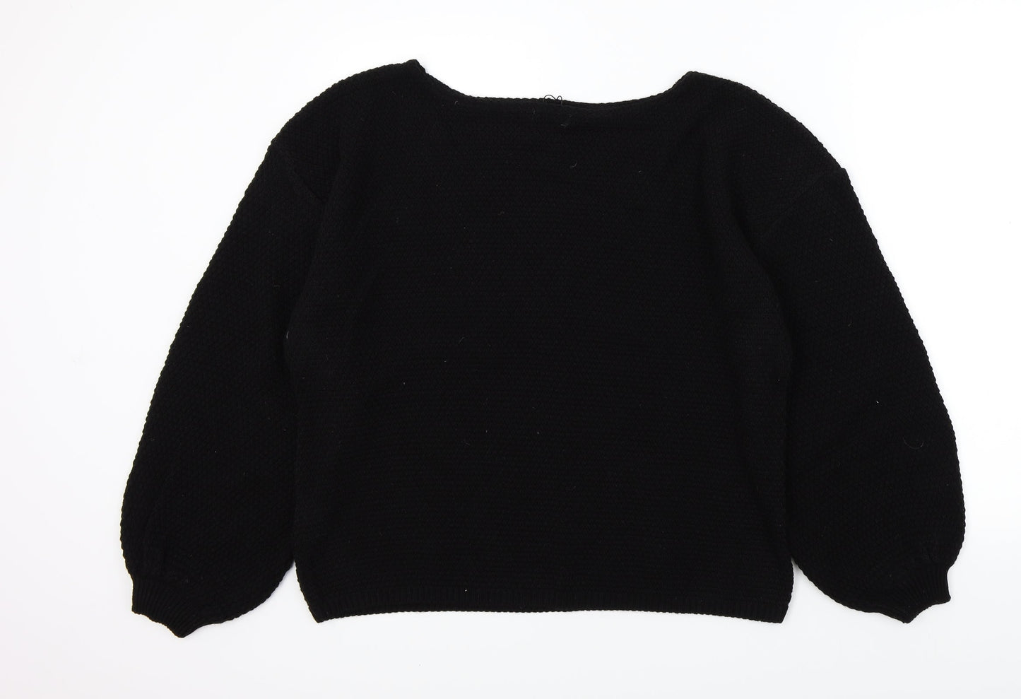 Boohoo Womens Black   Pullover Jumper Size M