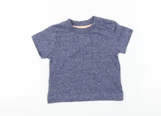 Earlydays Baby Blue Colourblock  Basic T-Shirt Size 0-3 Months