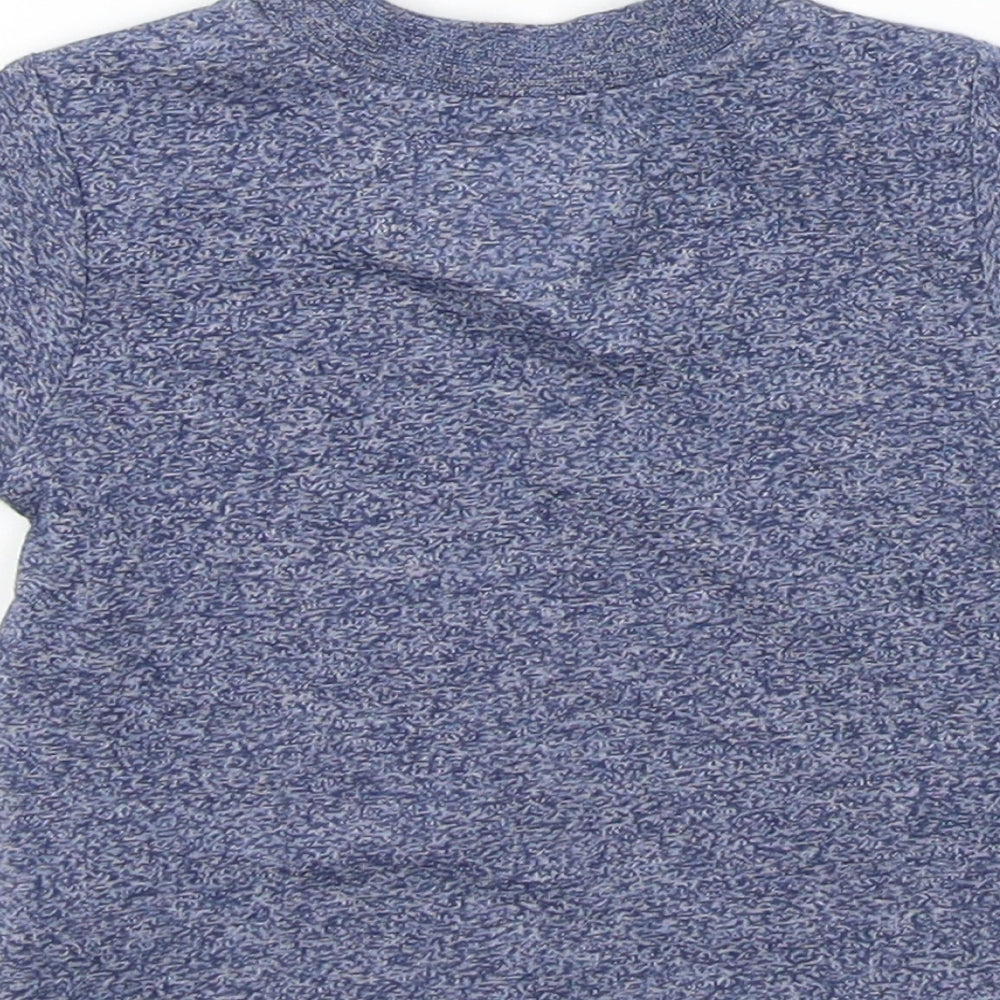 Earlydays Baby Blue Colourblock  Basic T-Shirt Size 0-3 Months