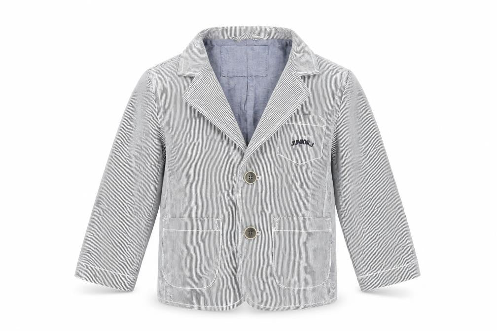 authentic junior Boys Blue Striped  Basic Jacket Jacket Size 2-3 Years