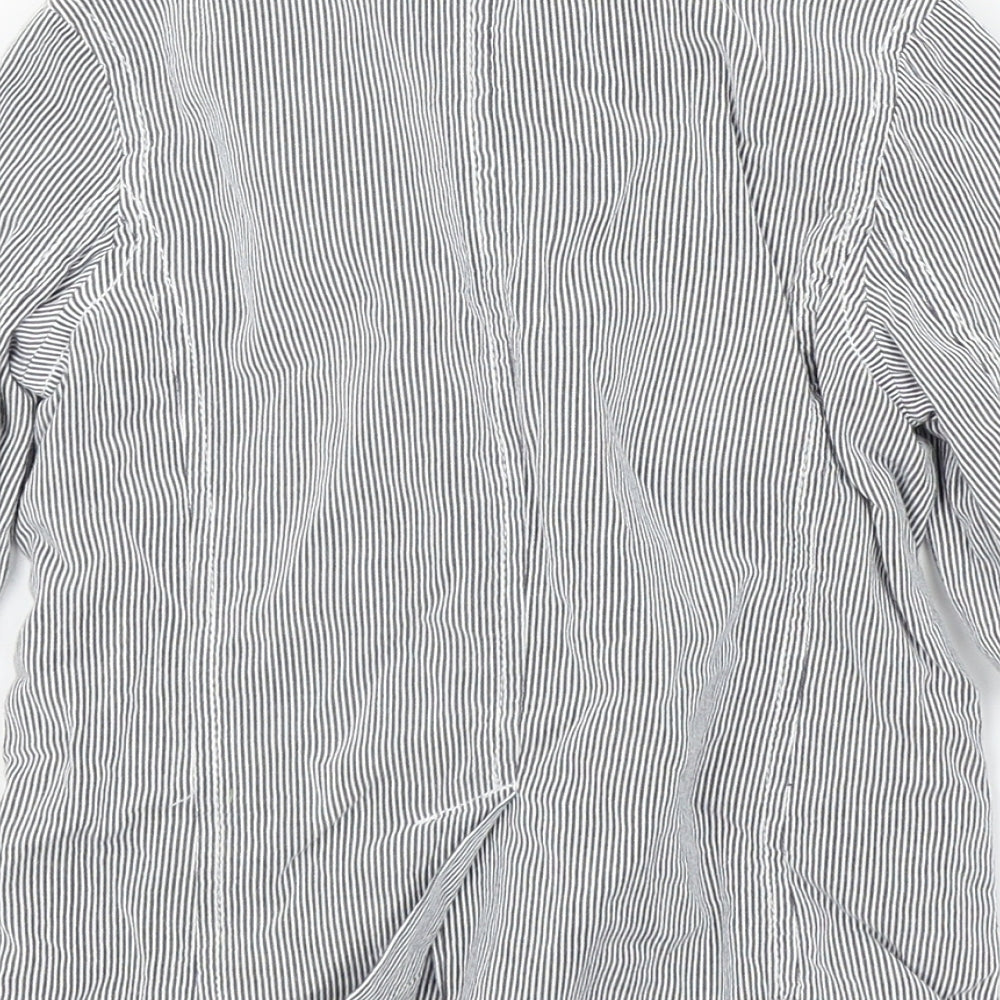 authentic junior Boys Blue Striped  Basic Jacket Jacket Size 2-3 Years