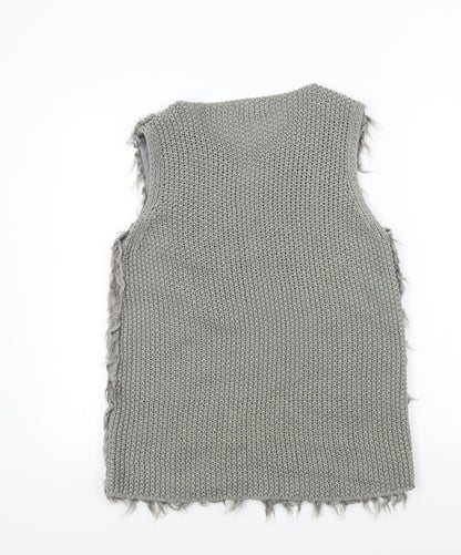 Primark Womens Grey   Jacket Waistcoat Size S