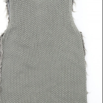 Primark Womens Grey   Jacket Waistcoat Size S