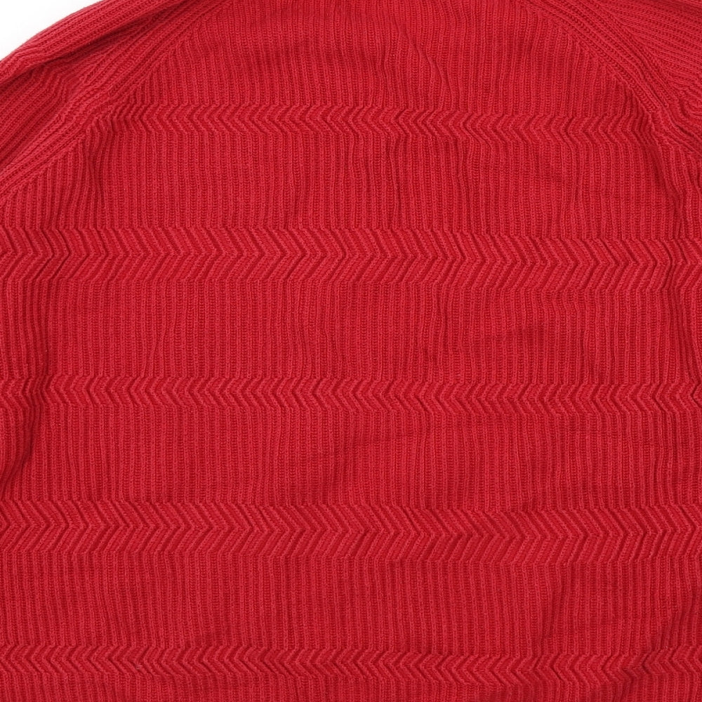Maine Mens Red   Pullover Jumper Size L