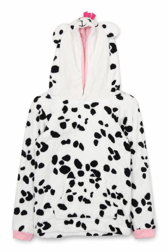 jhon lewis  Girls Black Animal Print  Top Pyjama Top Size 12 Years
