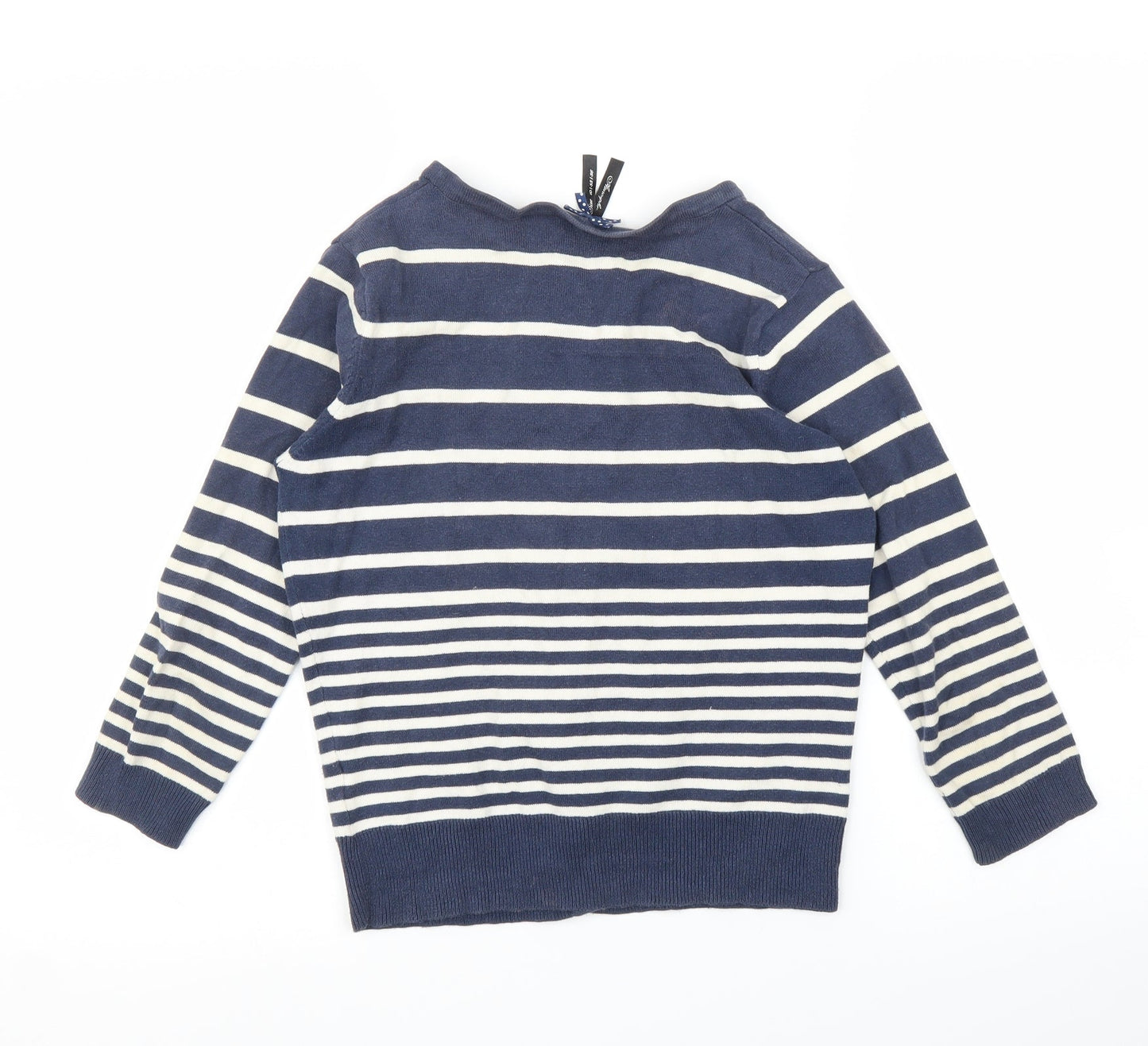 Primark Womens Blue Striped  Cardigan Jumper Size 10