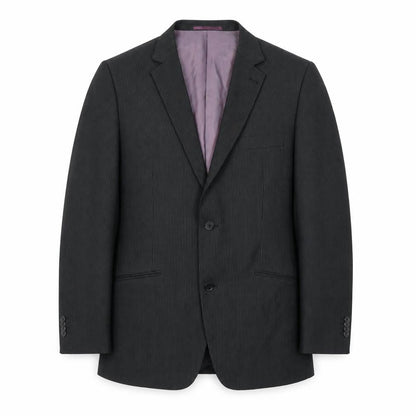 George Mens Black Striped  Jacket Suit Jacket Size 40