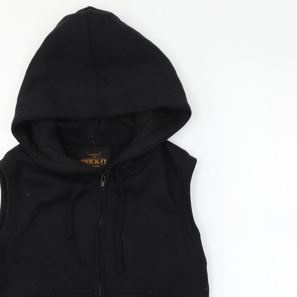 Rock it Womens Black   Full Zip Jumper Size S