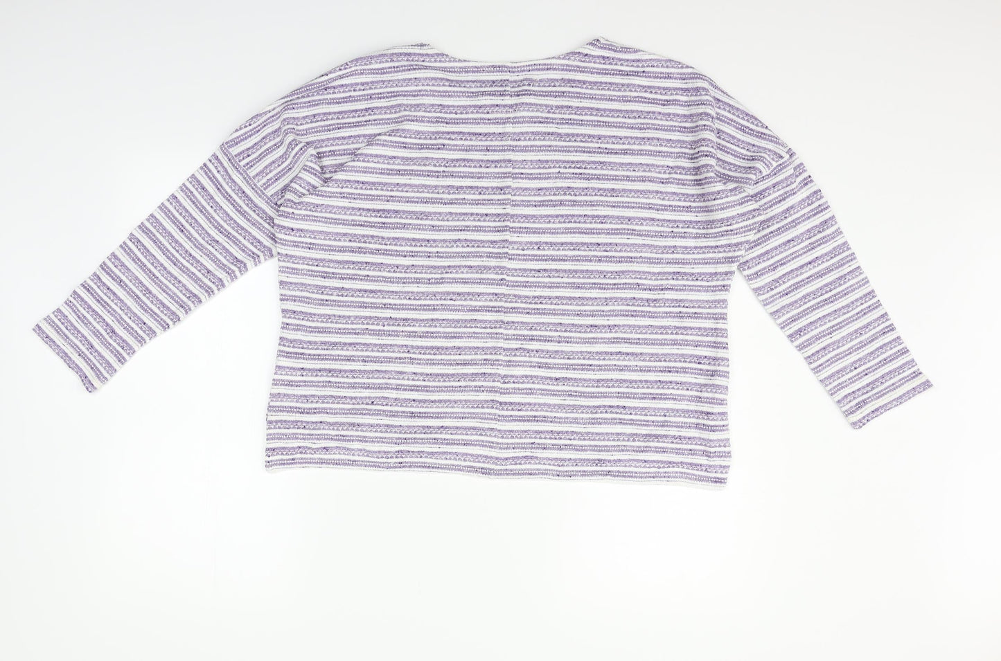 Marks and Spencer Womens Purple Striped  Pullover Jumper Size 12
