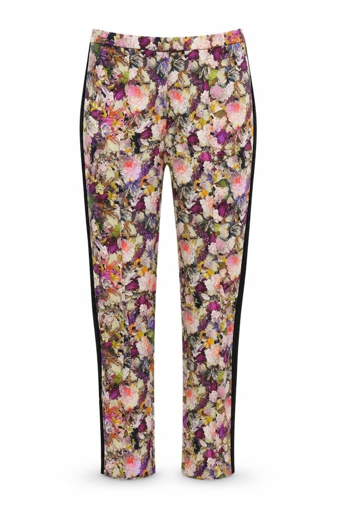 Topshop Womens Beige Floral  Sweatpants Trousers Size 10 L28 in