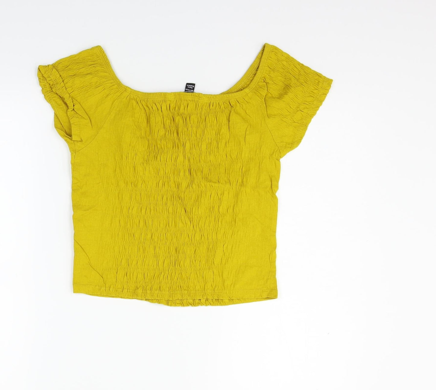 New Look Girls Yellow   Basic Blouse Size 14-15 Years