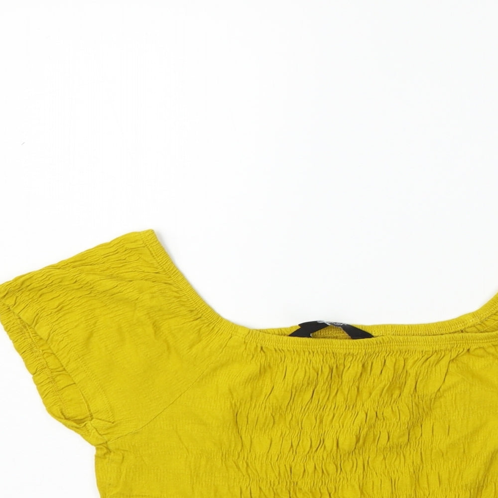 New Look Girls Yellow   Basic Blouse Size 14-15 Years