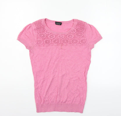 Topshop Womens Pink   Pullover Jumper Size 10