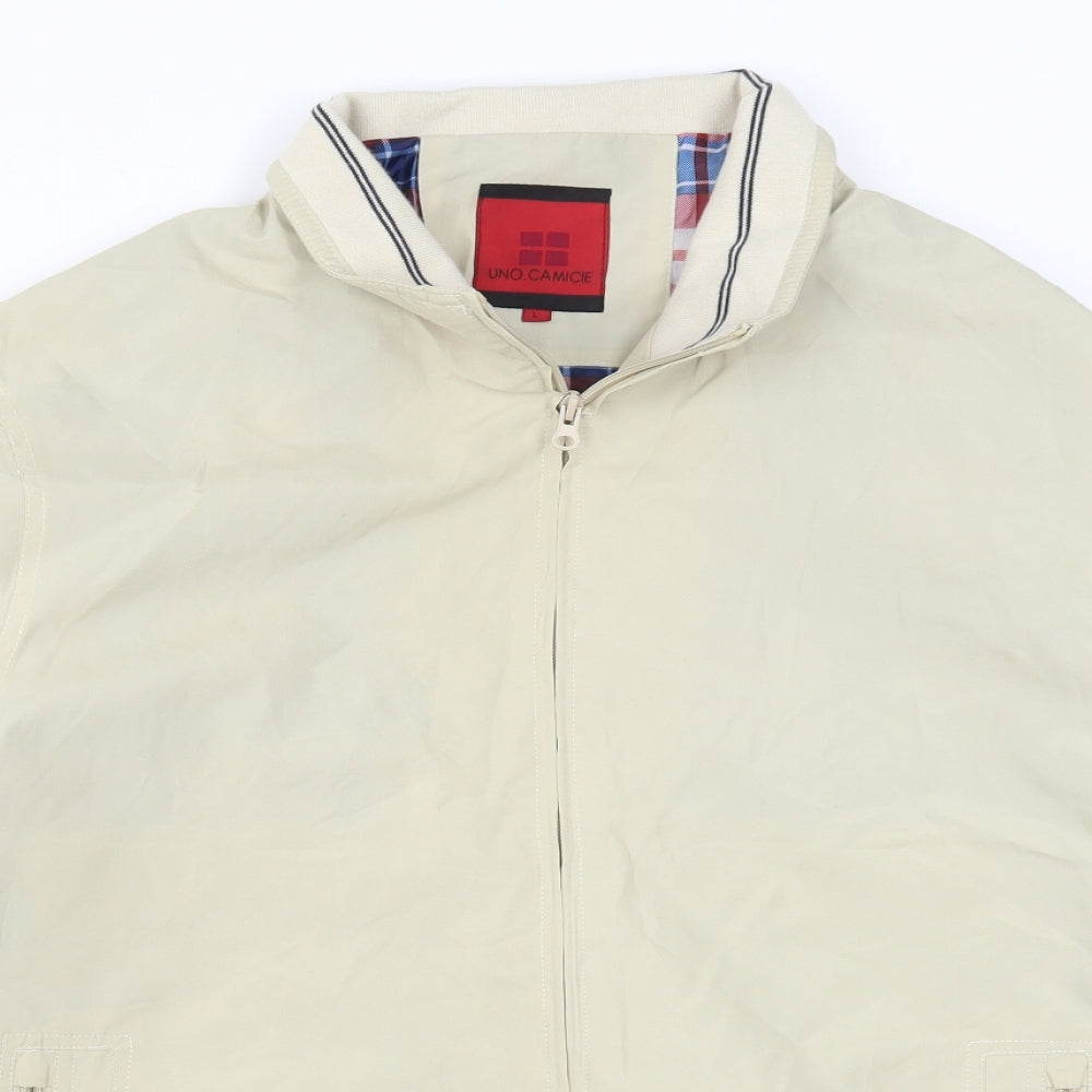 Uno Camice Womens Beige   Bomber Jacket Jacket Size L