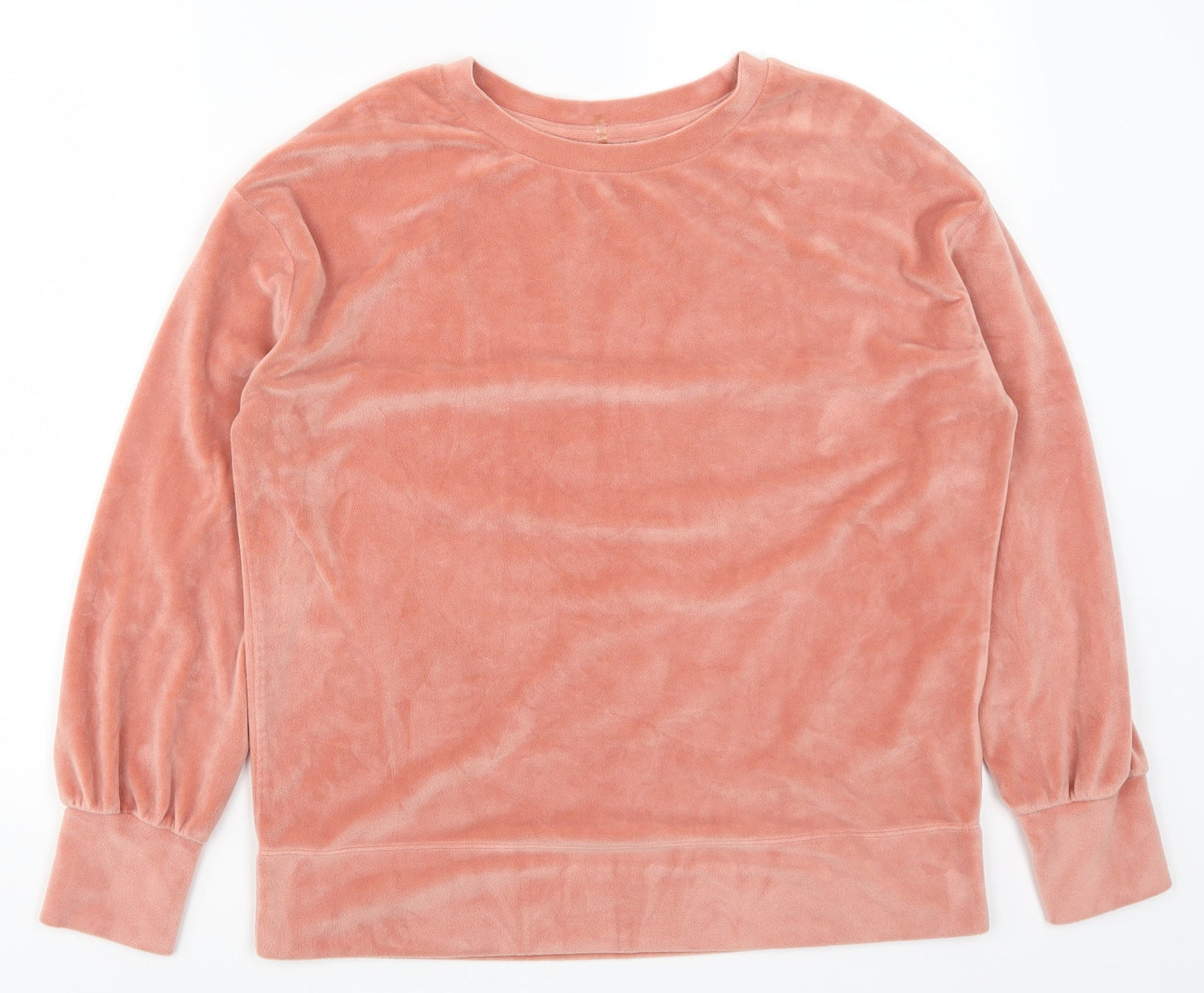 George Womens Pink Solid  Top Pyjama Top Size 8