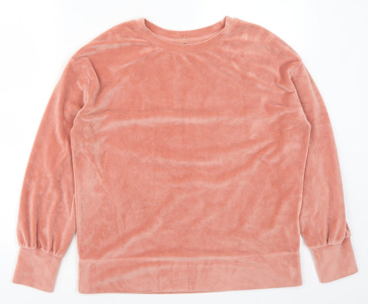 George Womens Pink Solid  Top Pyjama Top Size 8