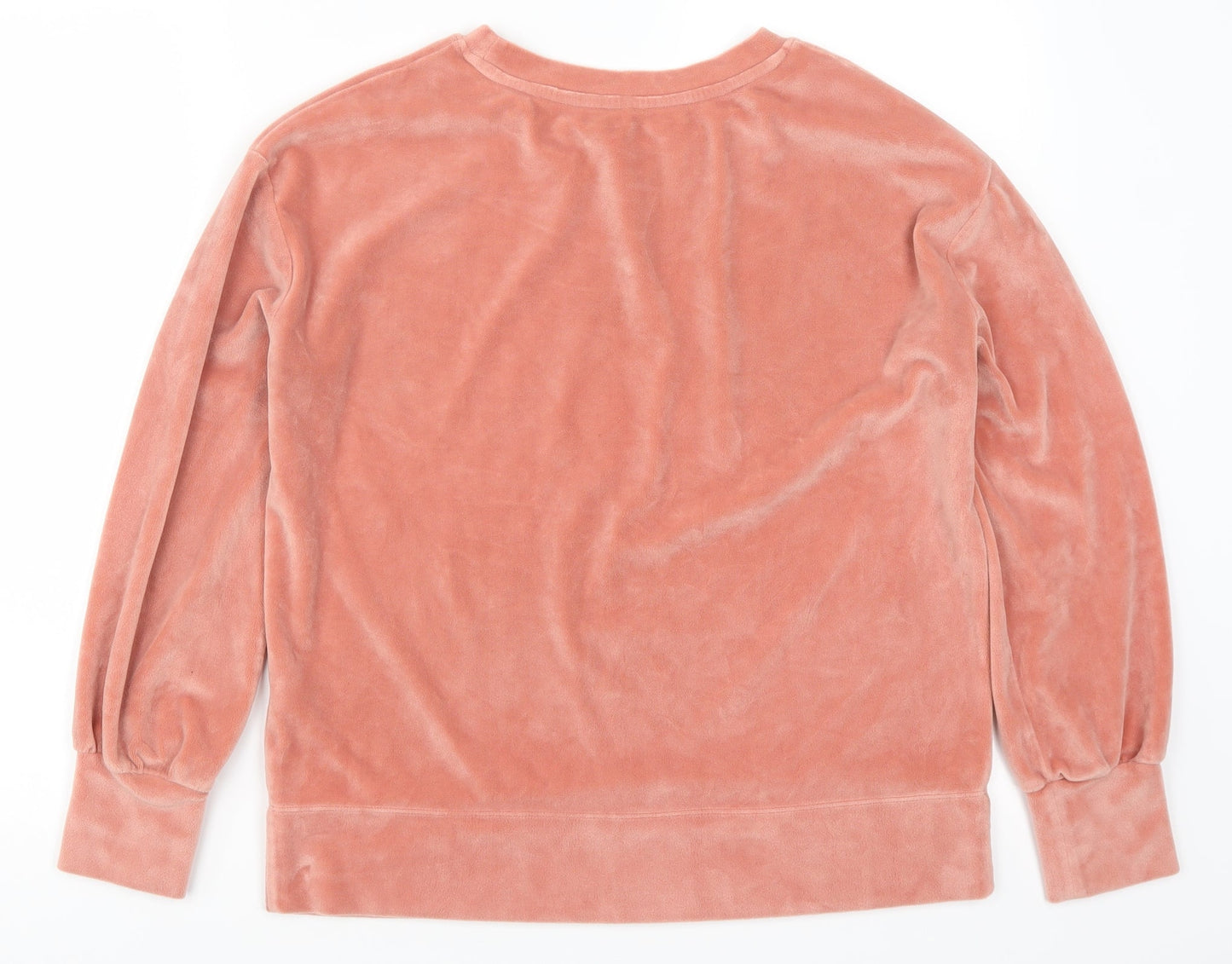 George Womens Pink Solid  Top Pyjama Top Size 8