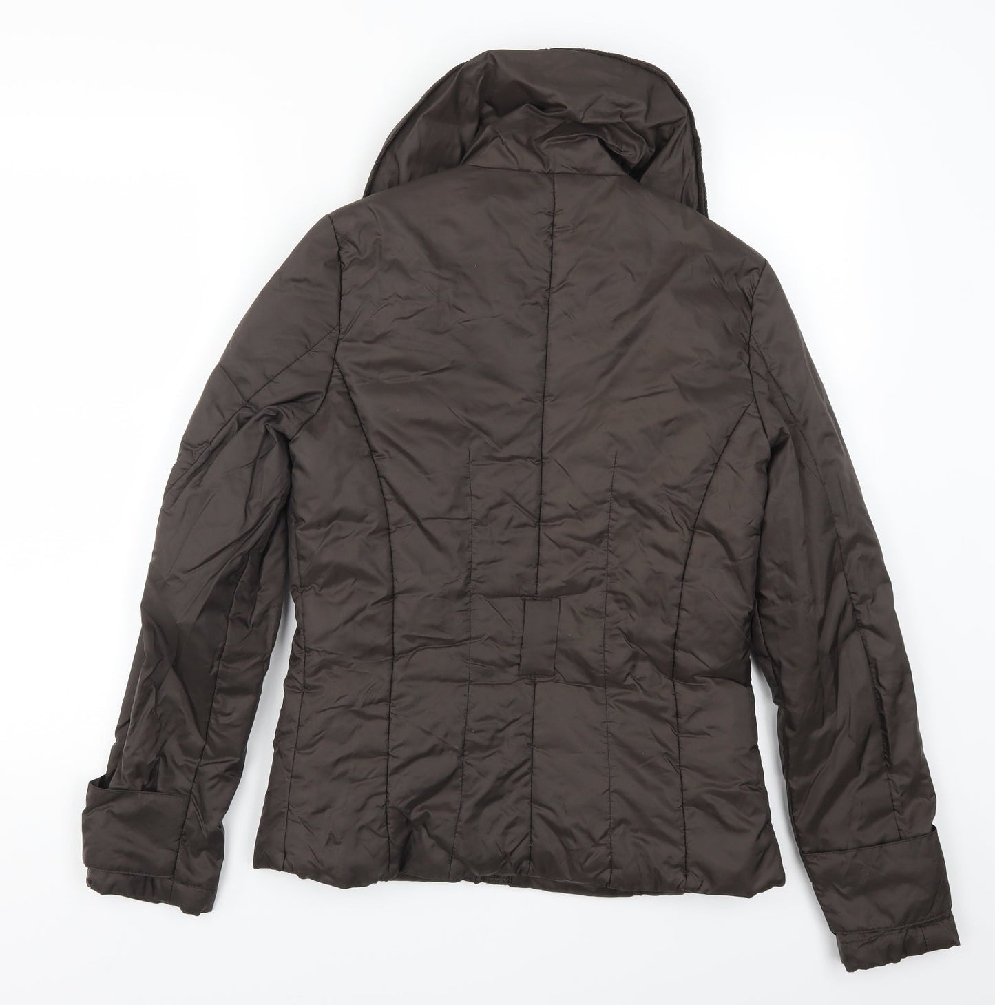 New Look Womens Brown   Quilted Coat Size 10