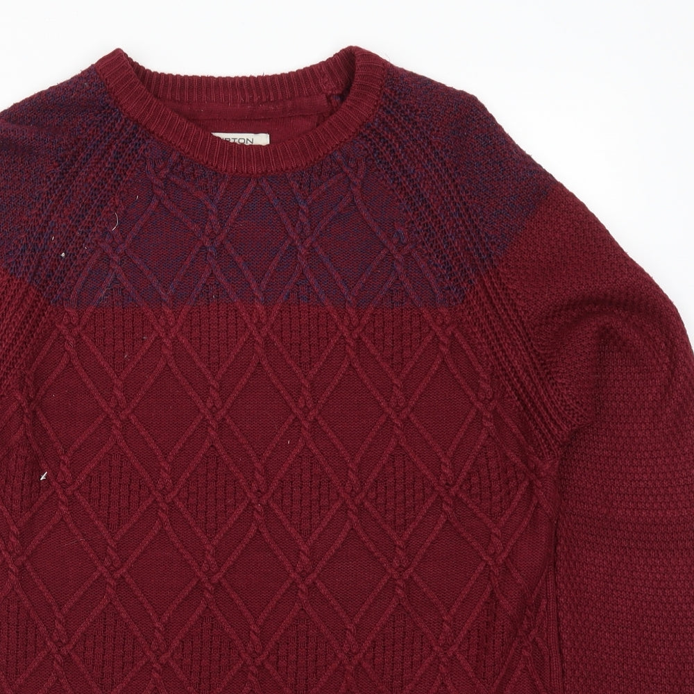 Burton Mens Red   Pullover Jumper Size S