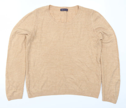 Preloved Marks and Spencer Womens Beige   Pullover Jumper Size 12 - Front