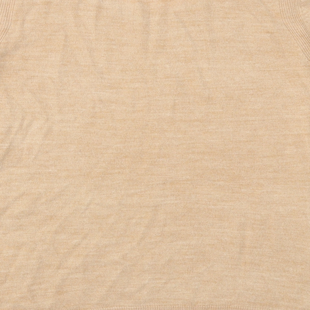 Marks and Spencer Womens Beige   Pullover Jumper Size 12