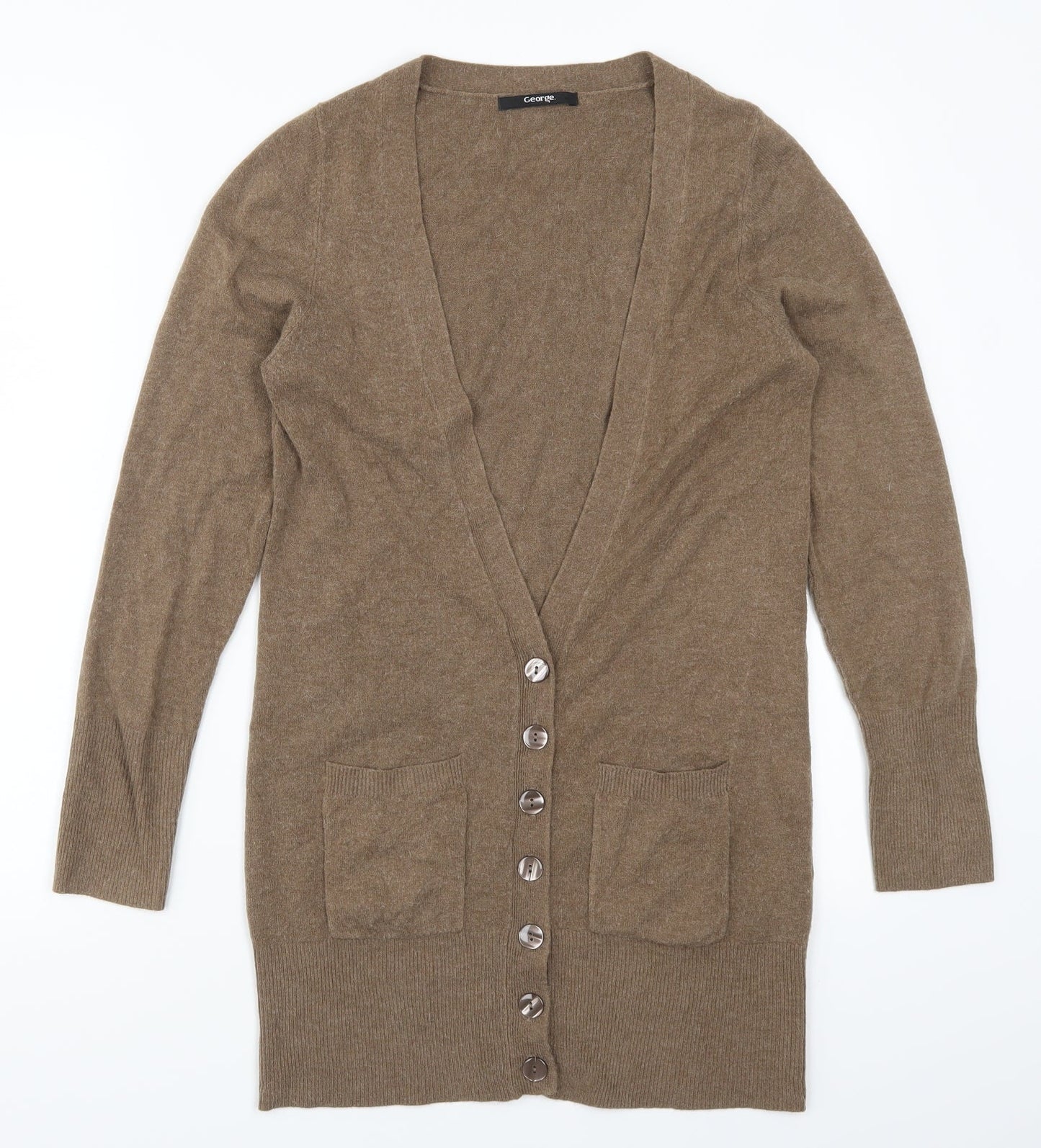 George Womens Brown   Cardigan Jumper Size 12