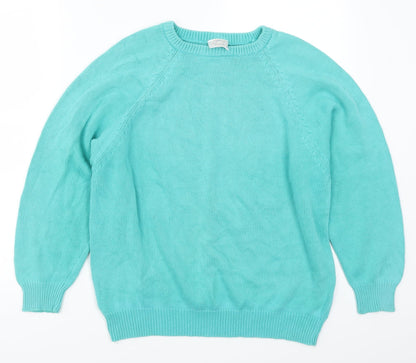 Front view of Casual Club women’s blue jumper, size M