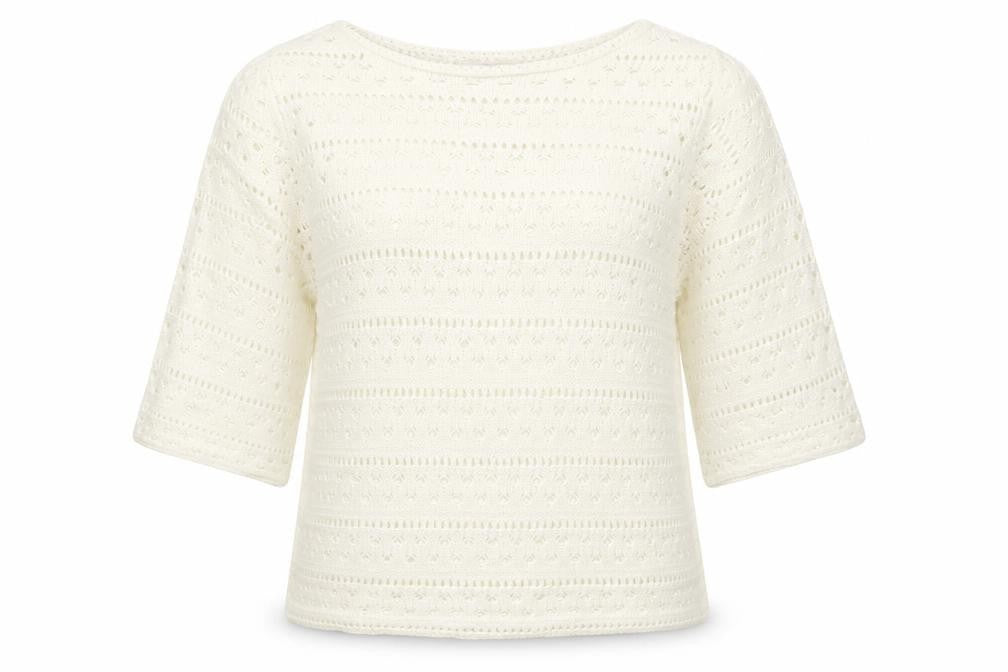 Papaya Womens White   Pullover Jumper Size L
