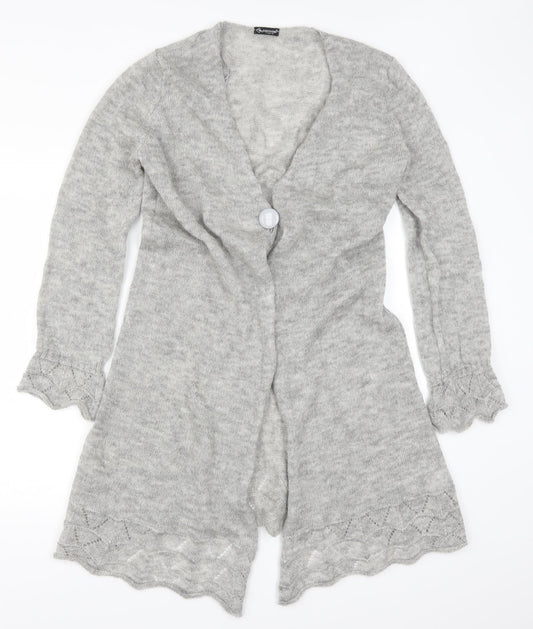 Coccole Womens Grey   Cardigan Jumper Size L