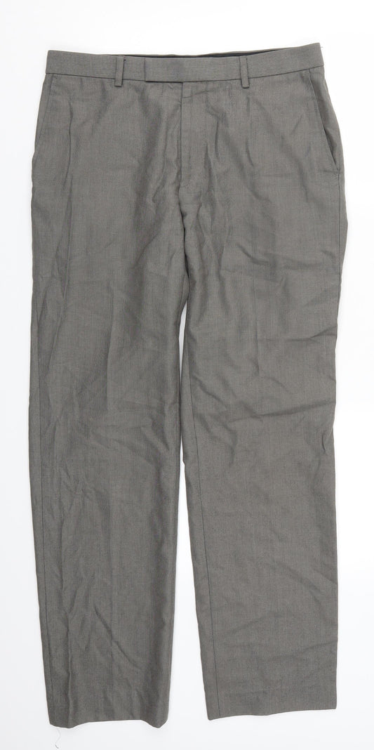 Marks and Spencer Mens Grey   Trousers  Size 32 L30 in