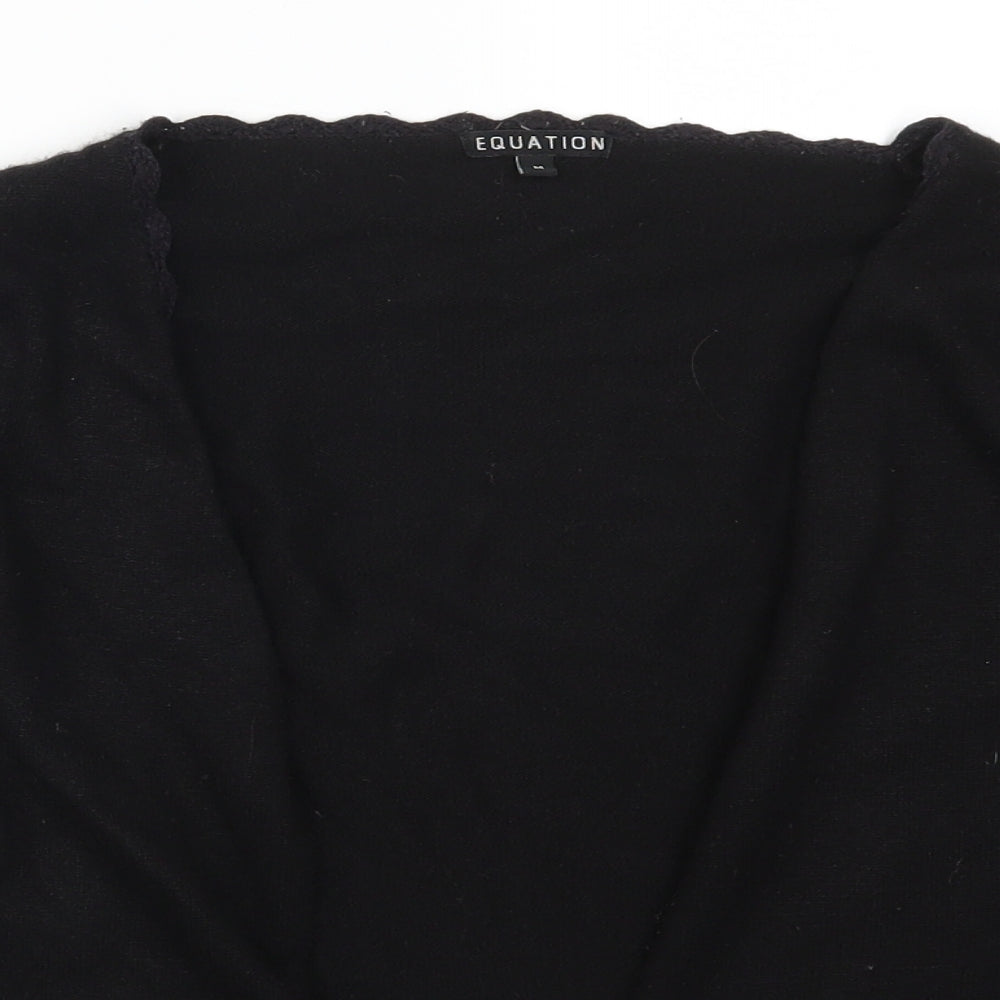 Equation Womens Black   Cardigan Jumper Size M