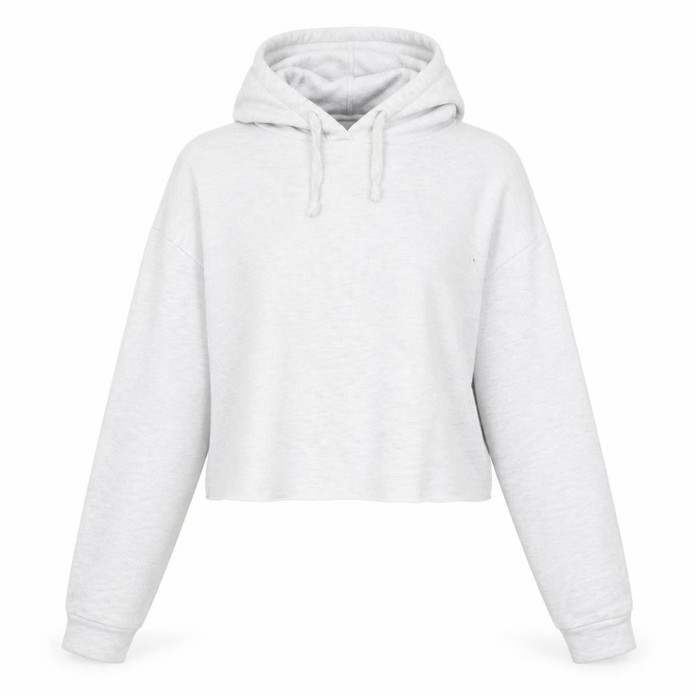 Topshop Womens Grey   Pullover Hoodie Size 8  - Cropped